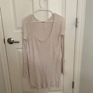 Cream free people shirt